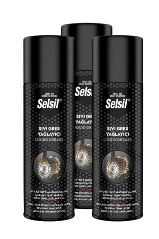 Selsil 3 Adet Sıvı Gres Yağlama Spreyi 500 ml