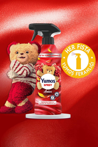 Yumoş Amber Sprey, 5 AL 4 Öde 450 ml, Pamuk Hediyeli
