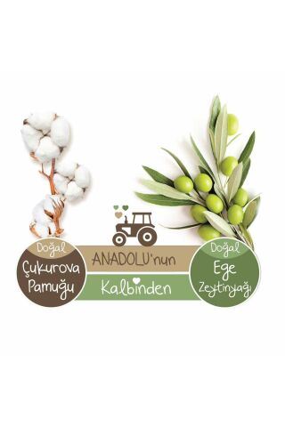 Baby Turco Doğadan Yenidoğan Islak Bebek Havlusu 12x60 Yaprak
