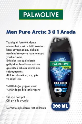 Palmolive 5 AL 4 ÖDE Men Pure Arctıc Tazeleyici 3 ü 1 arada Duş jeli ve ROSIE