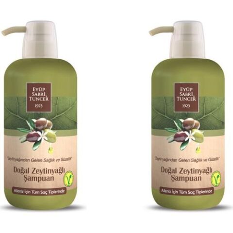 Eyüp Sabri Tuncer Doğal Zeytinyağlı Şampuan 600 ml x 2