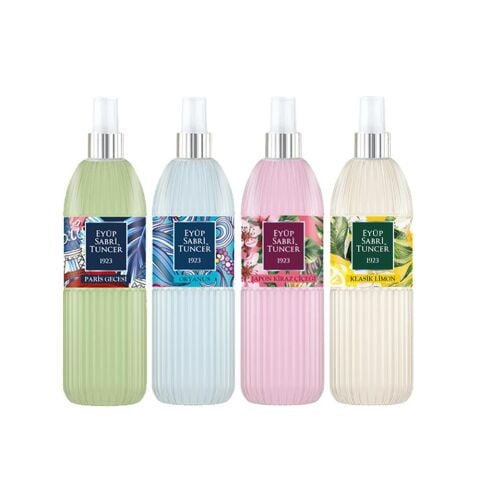 Eyüp Sabri Tuncer Kolonya Seti, Paris Gecesi, Okyanus, Japon Kiraz Çiçeği, Klasik Limon 150 ml