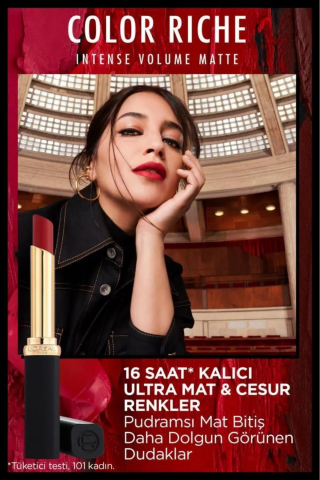 3 Adet Loreal Paris Color Riche Intense Volume Matte 603 Wood Nonchalat ve ROSIE