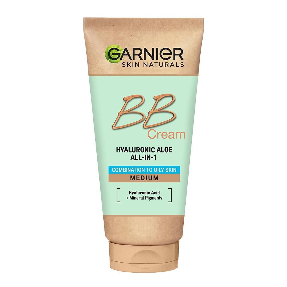 Garnier BB Krem Hyaluronic Aloe Yağlı Karma Ciltler Orta Ton 50 ml