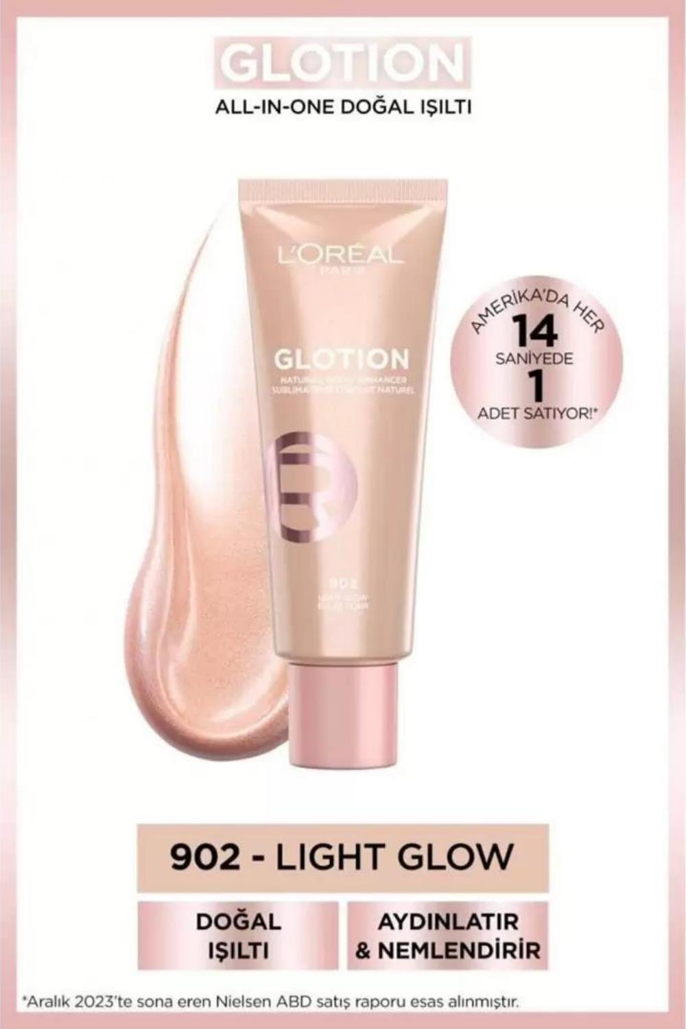 Loreal Paris Glotion Natural Glow Aydınlatıcı No:902 Light Glow 40 ml