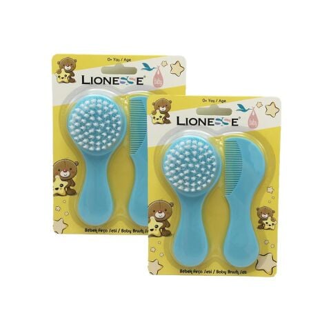 Tarko Lionesse Fırça Tarak Seti - Mavi x 2