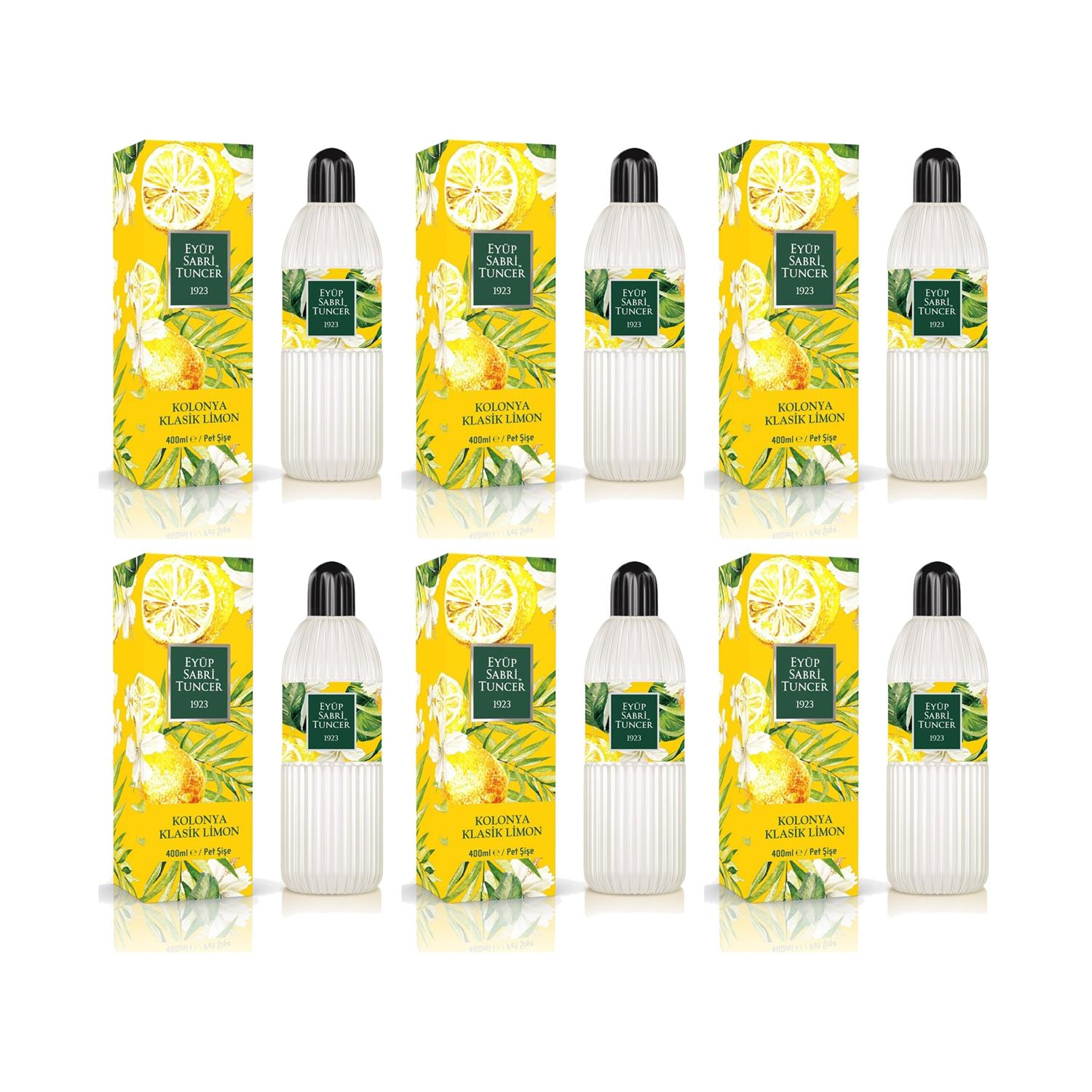 Eyüp Sabri Tuncer Klasik Limon Kolonyası 80 Derece Pet 400 ml x 6