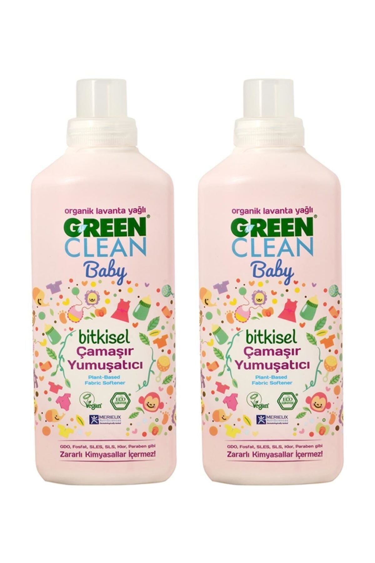 U Green Clean Baby Çamaşır Yumuşatıcı 1 L x 2