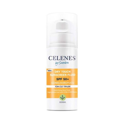 Celenes By Sweden Herbal Dry Touch Yüz ve Dekolte Bölgesi Güneş Koruyucu 50 Spf