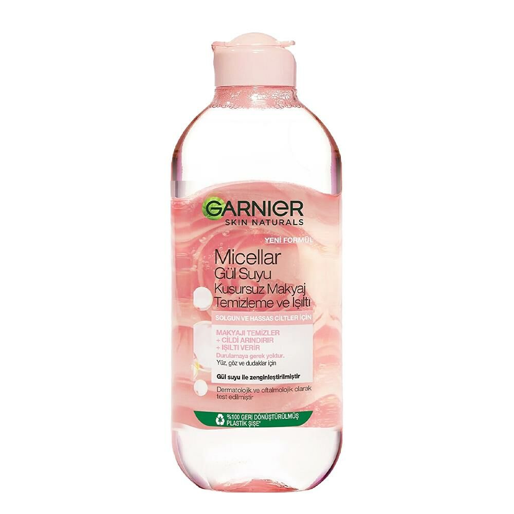 Garnier Micellar Gül Suyu Kusursuz Makyaj Temizleme ve Işıltı 400 ml