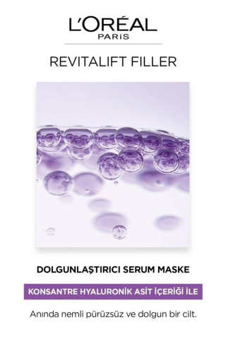 Loreal Paris 3 Adet Revitalift Filler Dolgunlaştırıcı Serum Maskesi 28 gr ve ROSIE