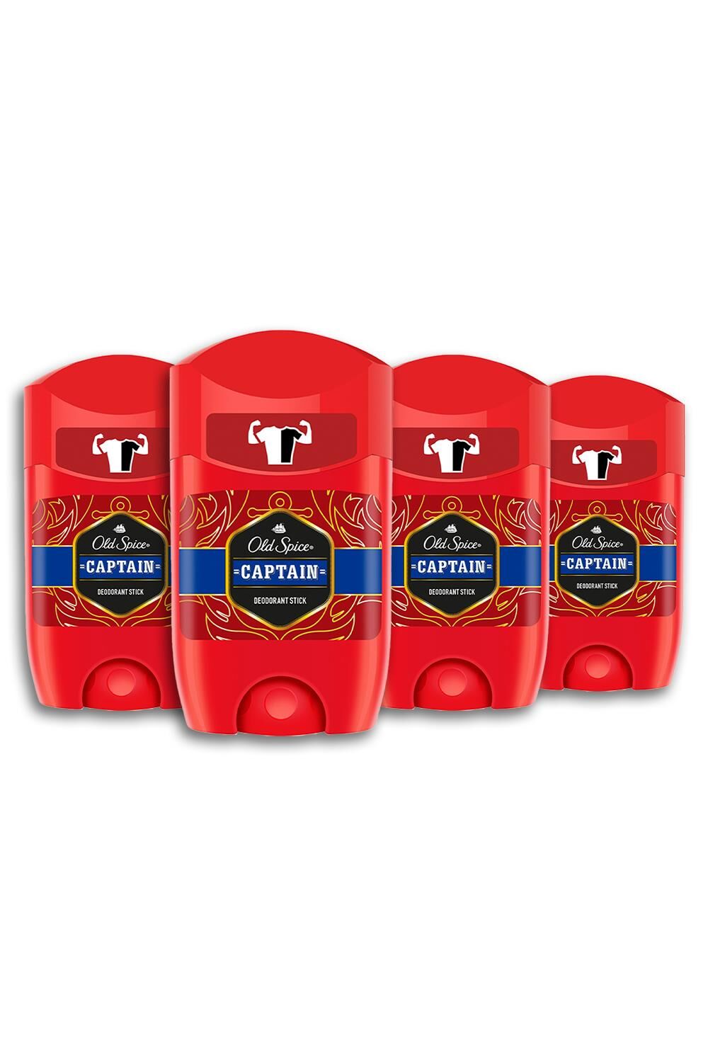 Old Spice Captain Deodorant Stick 50 ml - 4 Adet