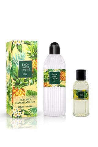 Eyüp Sabri Tuncer Hawaii Ananas Kolonya 400 ml ve Klasik Limon 50 ml