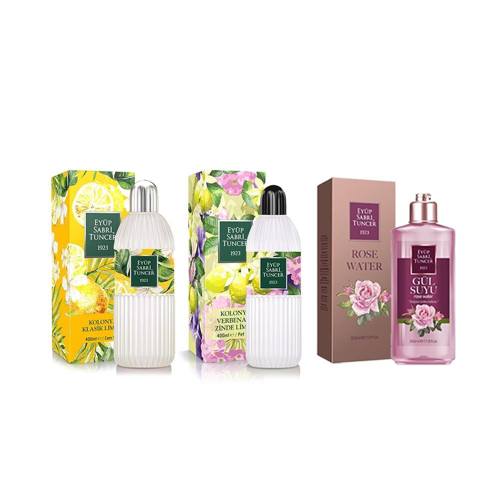 EST Klasik Limon Cam, Verbena & Zinde Pet 400ML,Gül Suyu 350ML