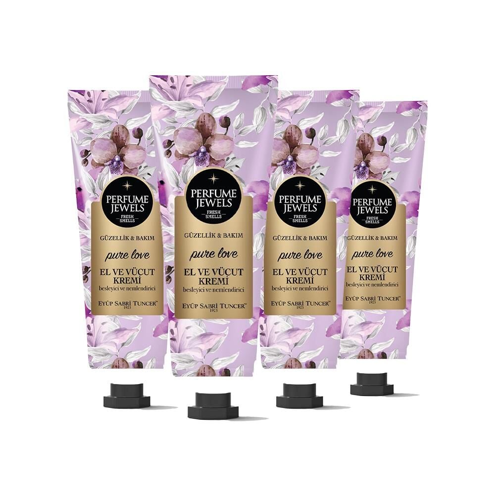 Eyüp Sabri Tuncer Pure Love El ve Vücut Kremi 50 ml Tüp x 4