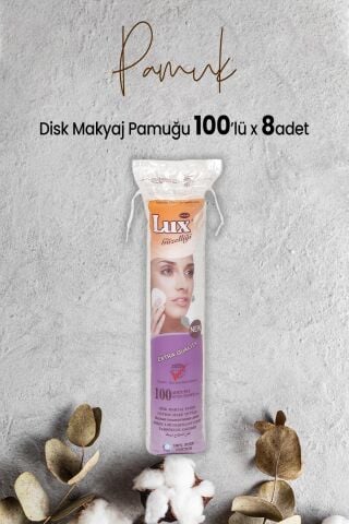 Lux Disk Makyaj Pamuğu 100'lü x 8 Adet