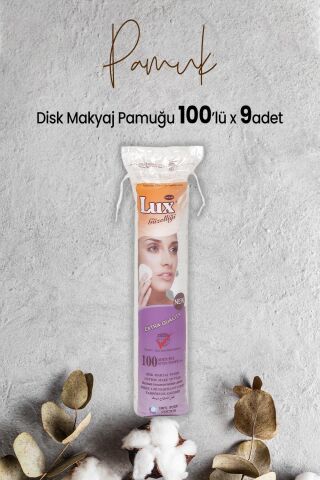 Lux Disk Makyaj Pamuğu 100'lü x 9 Adet