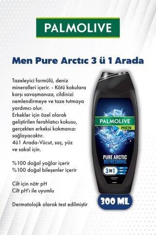 Palmolive 3'lü Duş Men, Relax ve Pamuk özü 500 ml, ROSIE hediye