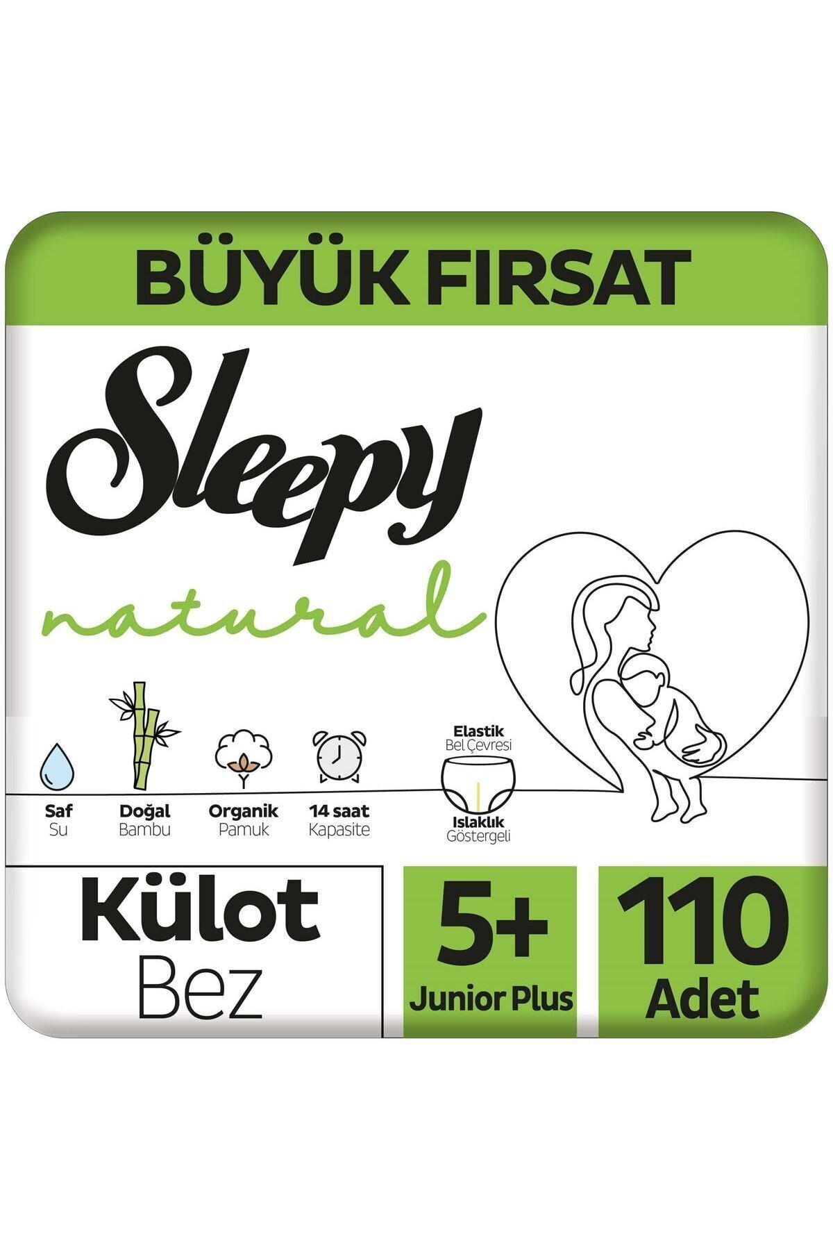 Sleepy Natural Bebek Külot Bez 5+ Numara Junior Plus 110 Adet