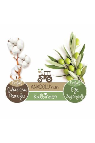 Baby Turco Doğadan Yenidoğan Islak Bebek Havlusu 24x60 Yaprak