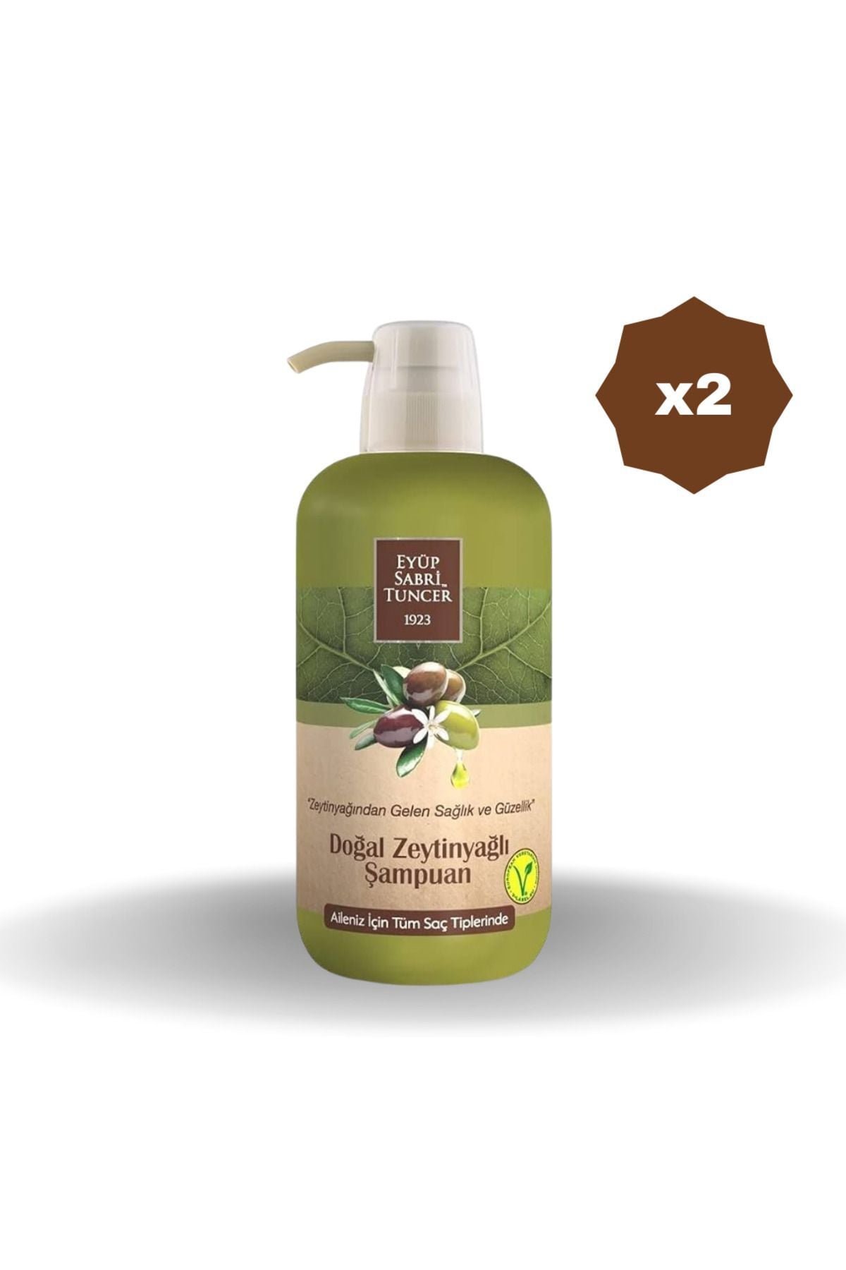 Eyüp Sabri Tuncer Doğal Zeytinyağlı Şampuan 600 ML - (2 ADET)