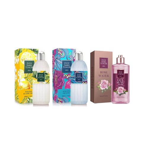 EST Klasik Limon Cam, Okyanus Cam 400 ml, Gül Suyu 350 ml