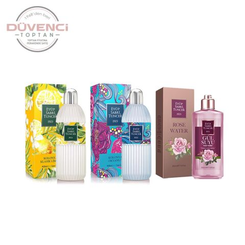 EST Klasik Limon Cam, Okyanus Cam 400 ml, Gül Suyu 350 ml