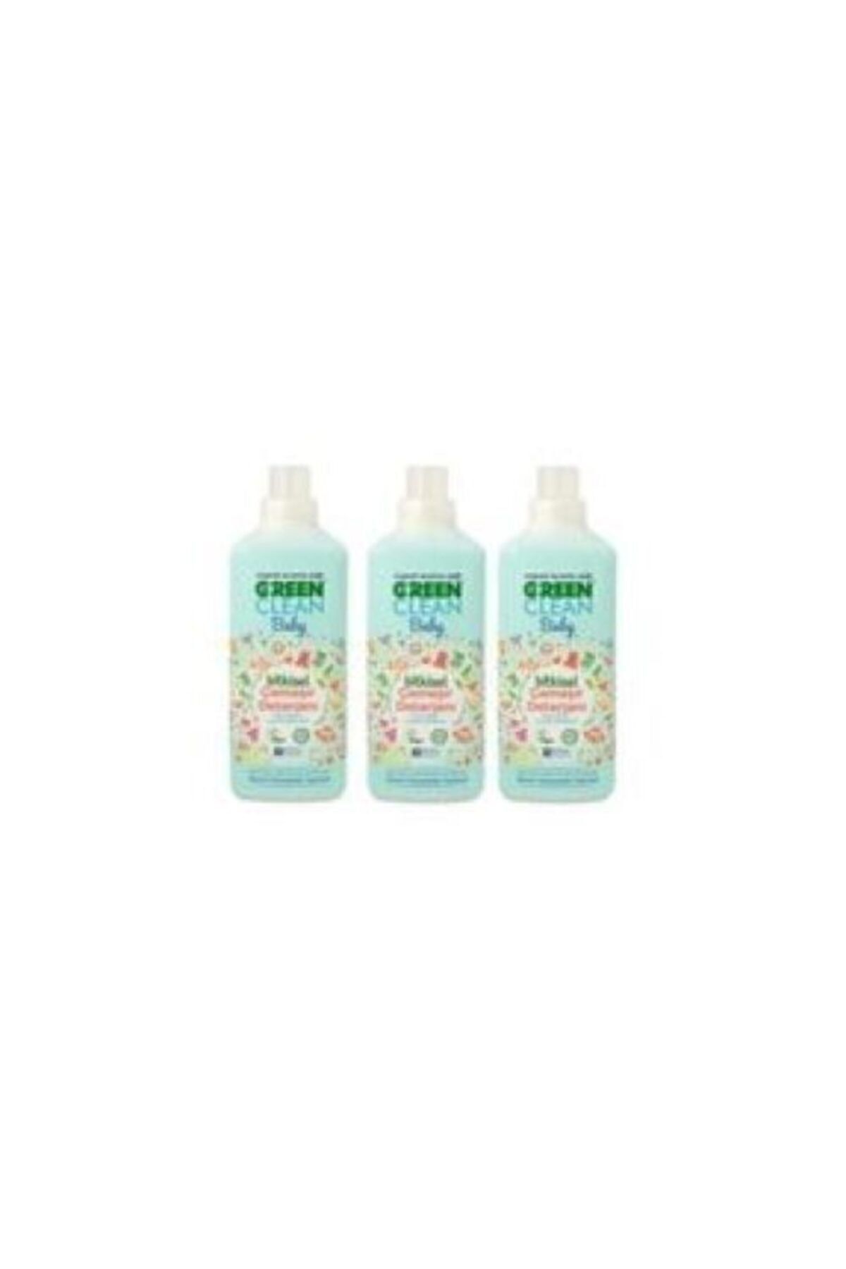 Green Clean Organik Lavanta Yağlı Baby Bitkisel Çamaşır Deterjanı 1000 ml - 3'lü