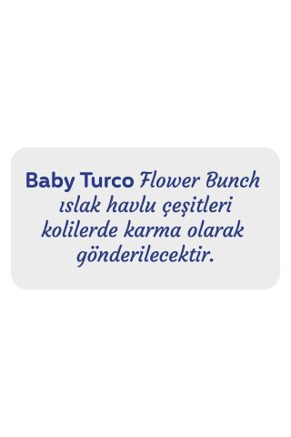 Baby Turco Flower Bunch Islak Havlu 12x90 (1080 YAPRAK)