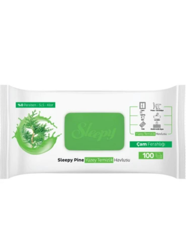 Sleepy 3 Paket Pine Çam Ferahlığı Islak Havlusu ve ROSIE