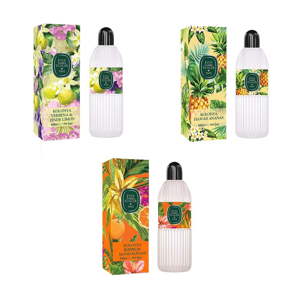 Eyüp Sabri Tuncer Kolonya Bodrum Mandalinası, Verbena & Zinde Limon ve Hawaii Ananas