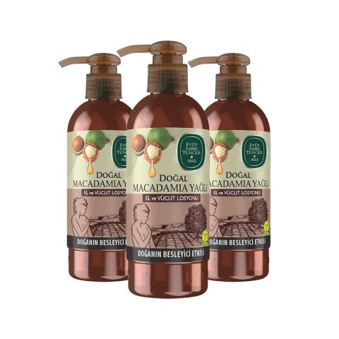 Eyüp Sabri Tuncer Doğal Macadamia Yağlı El ve Vücut Losyonu 250 ml x 3