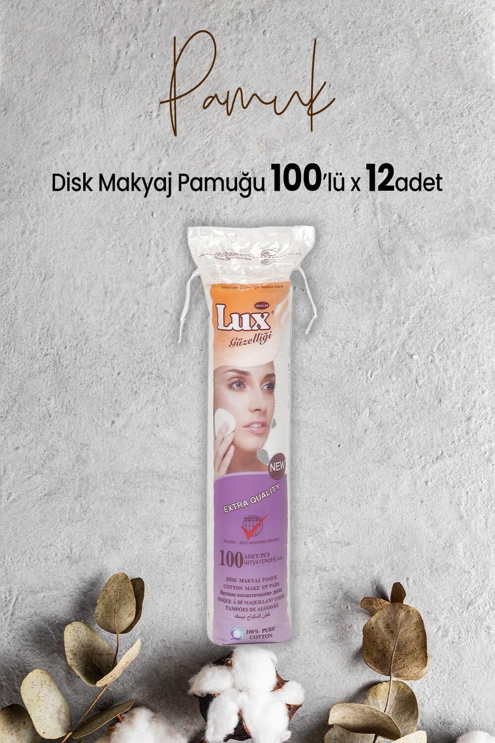 Lux Disk Makyaj Pamuğu 100'lü x 12 Adet