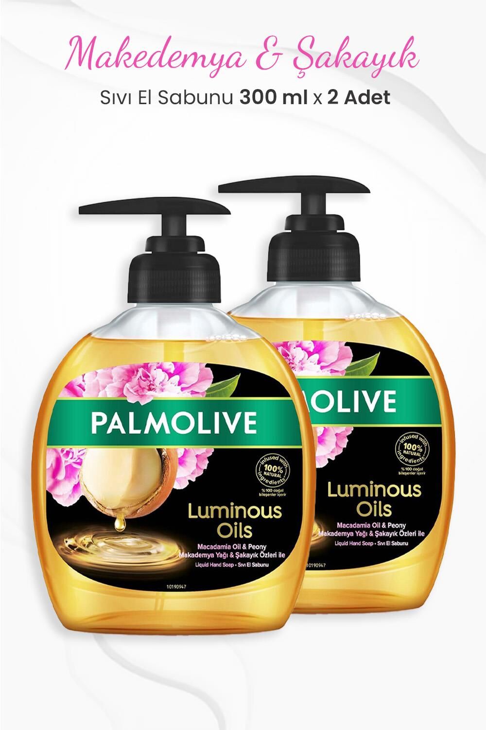 Palmolive Luminous Oils Makedemya & Şakayık Sıvı Sabun 300 ml x 2 Adet