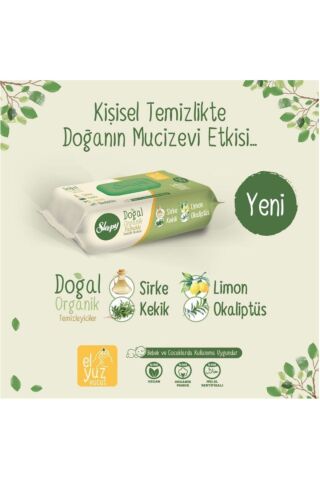 Doğal Organik Pamuklu Islak Havlu 50'li 24 Adet