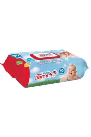 Baby Turco Bebek Islak Mendil Havlu 90 Yaprak X 24 Adet