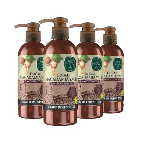 Eyüp Sabri Tuncer Doğal Macadamia Yağlı El ve Vücut Losyonu 250 ml x 4