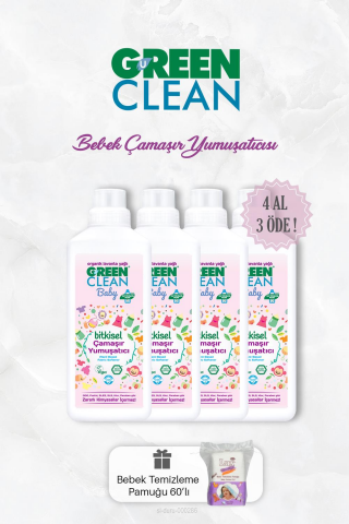 4 AL 3 ÖDE Bitkisel Bebek Çamaşır Yumuşatıcısı 1000 ml