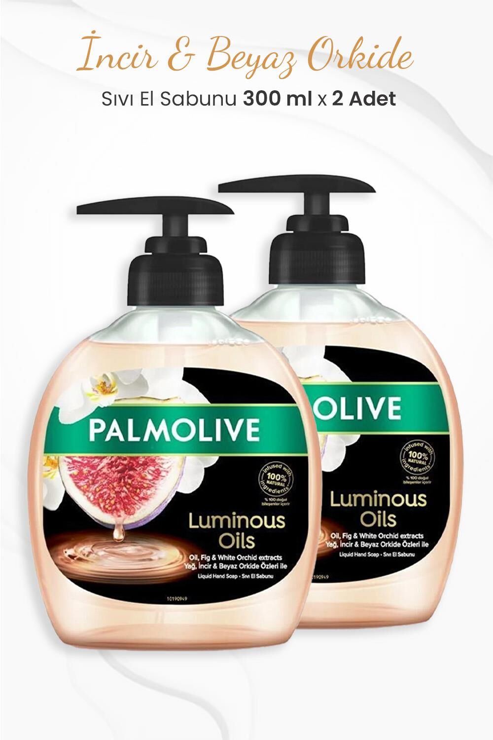 Palmolive Luminous Oils İncir & Beyaz Orkide Özlü Sıvı Sabun 300 ml x 2 Adet