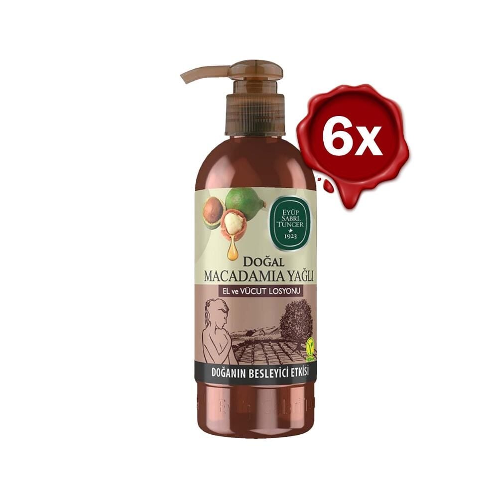 Eyüp Sabri Tuncer Doğal Macadamia Yağlı El ve Vücut Losyonu 250 ml x 6
