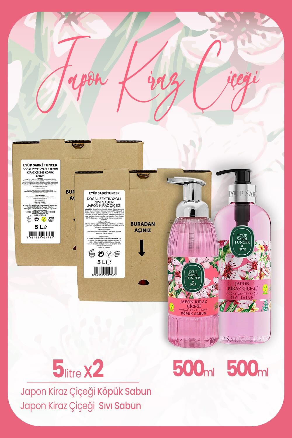 Eyüp Sabri Tuncer Japon Kiraz Çiçeği Seti 16