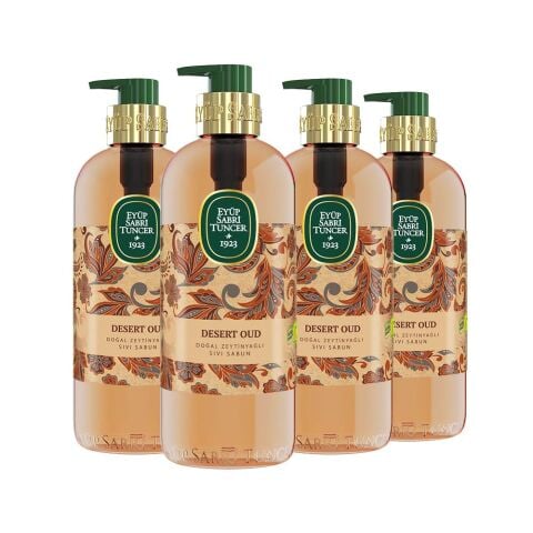 Eyüp Sabri Tuncer Desert Oud Doğal Zeytinyağlı Sıvı Sabun 500 ml x 4
