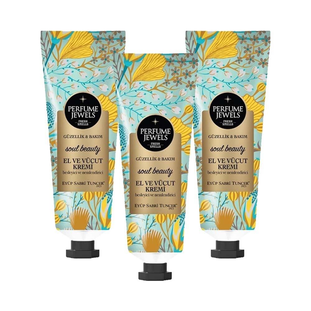 Eyüp Sabri Tuncer Perfume Jewels Soul Beauty El ve Vücut Kremi 50 ml x 3