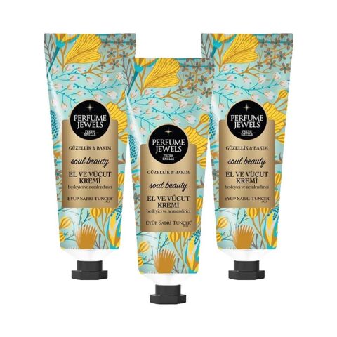 Eyüp Sabri Tuncer Perfume Jewels Soul Beauty El ve Vücut Kremi 50 ml x 3