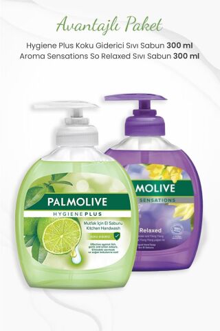 Palmolive Koku Giderici Sıvı Sabun ve So Relaxed Sıvı Sabun 300 ml