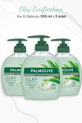 Palmolive Spa Therapy Clay Purification Sıvı Sabun 300 ml x 3 Adet