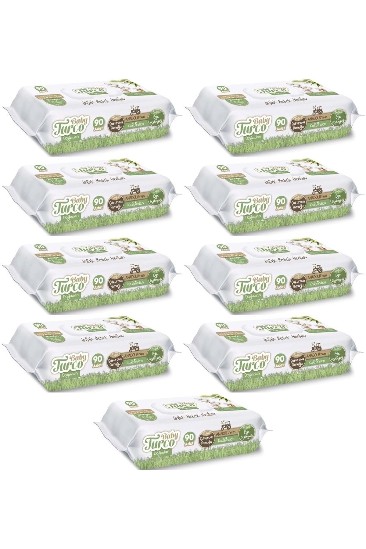 Baby Turco Islak Havlu Yenidoğan 90X9 810 Yaprak