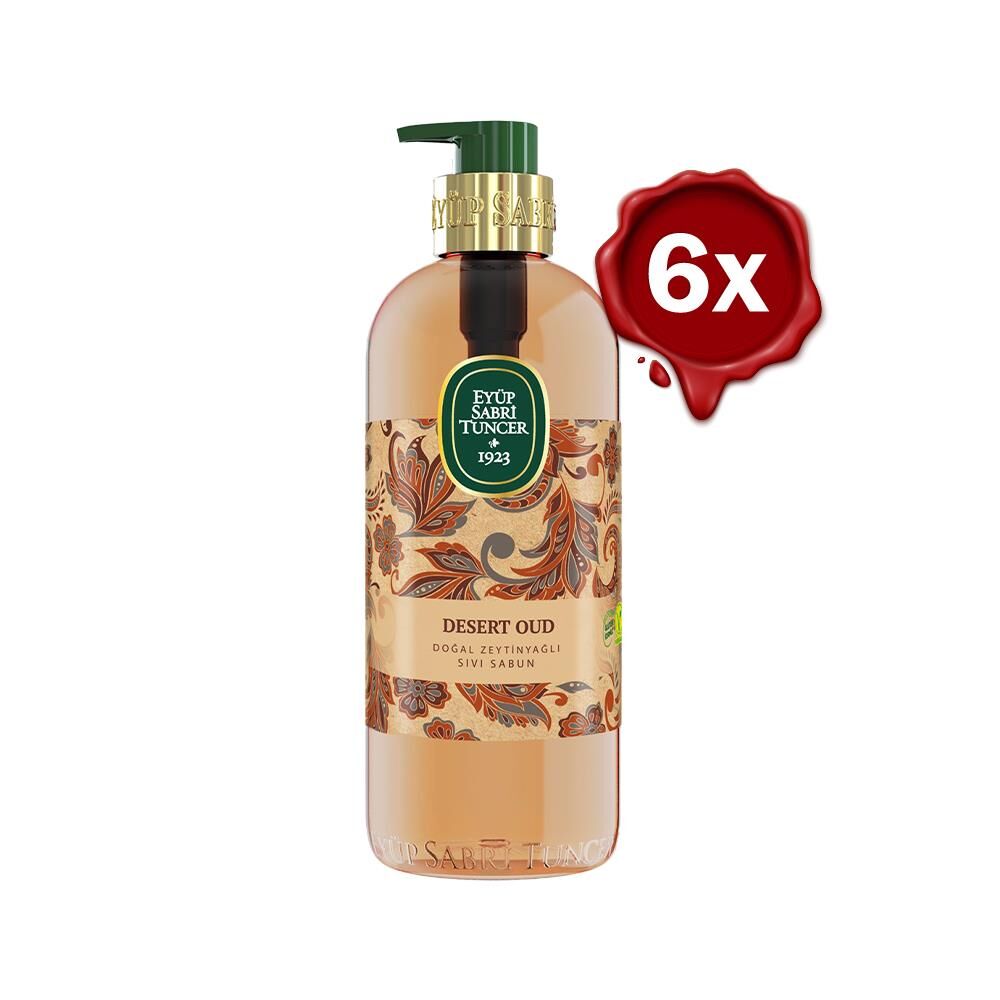 Eyüp Sabri Tuncer Desert Oud Doğal Zeytinyağlı Sıvı Sabun 500 ml x 6