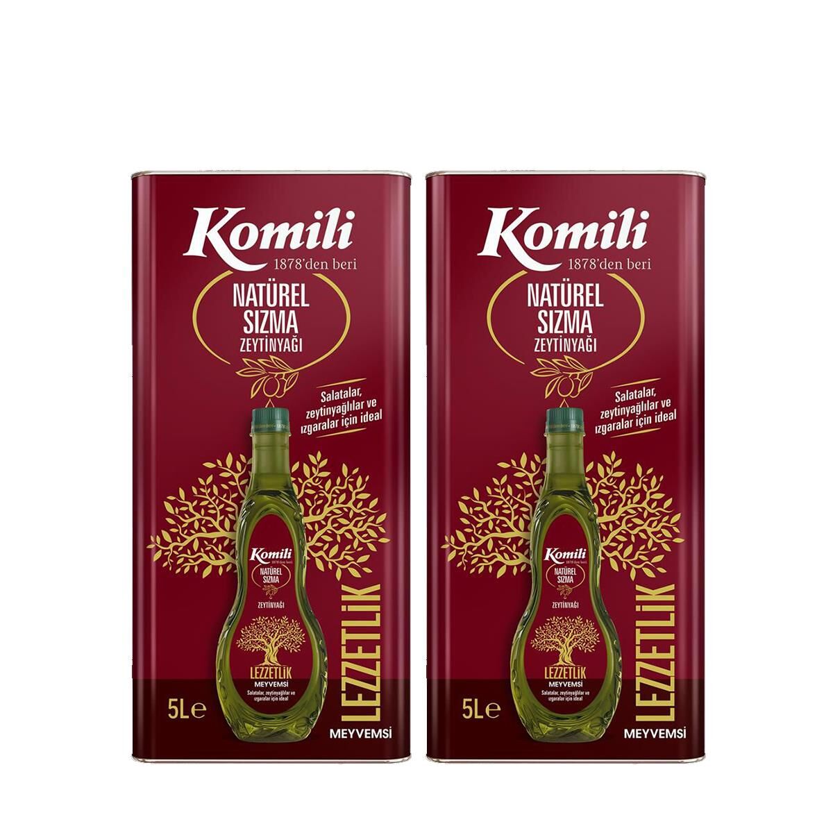 Komili Sızma Zeytinyağı Teneke 5 L x 2