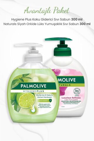 Palmolive Koku Giderici 300 ml ve Siyah Orkide Sıvı Sabun 300 ml